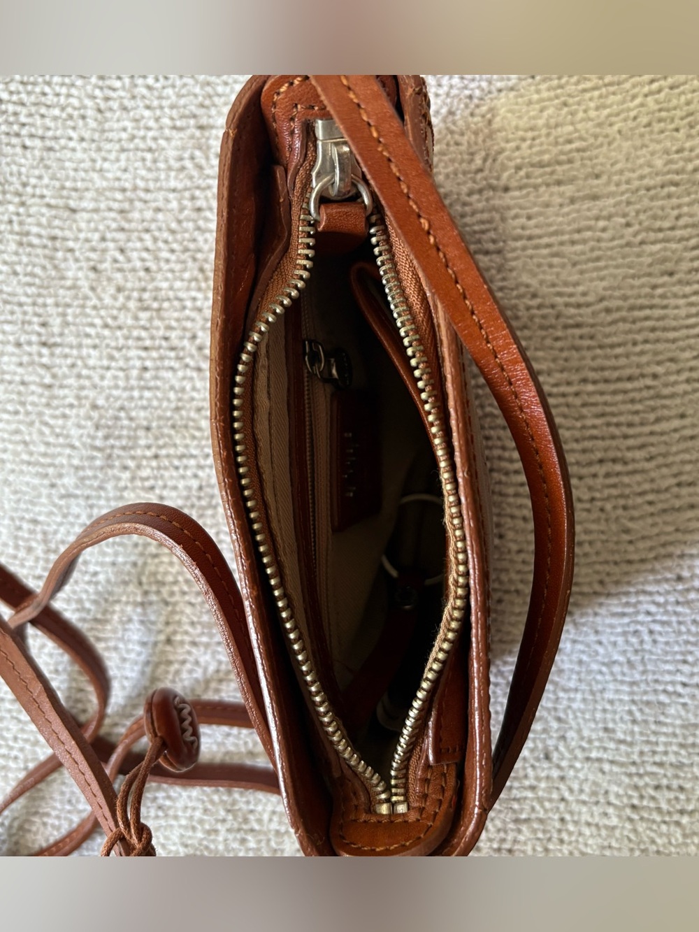 Vintage Monsac Leather Crossbody - Picture 5 of 8